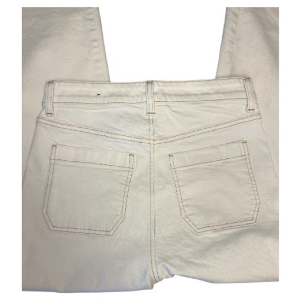 Talbots Cream High Waist Flare Jeans - Picture 6 of 7